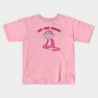 the pink monkey Kids T-Shirt